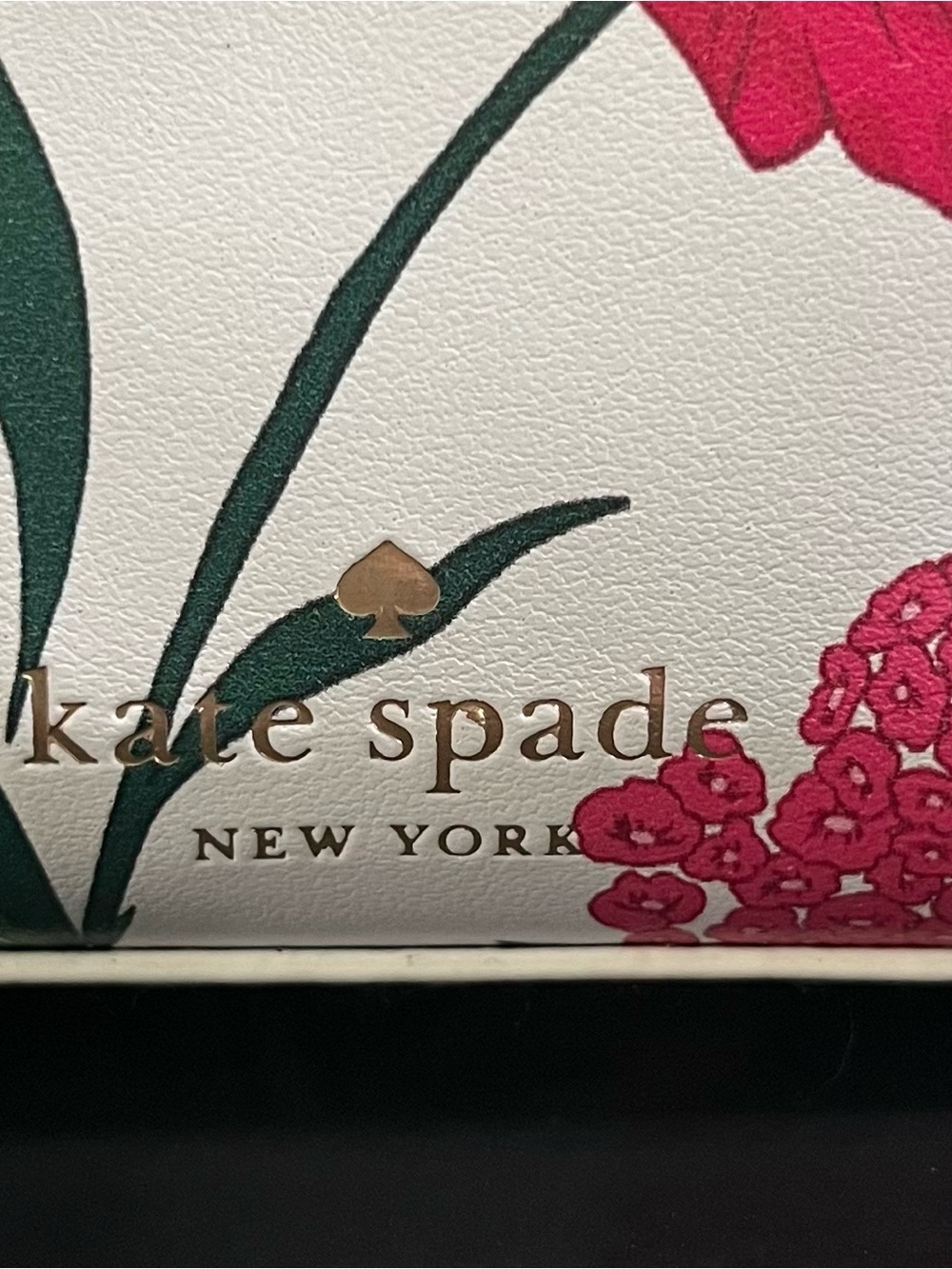 kate spade White Floral Zip Pencil Pouch Includes Eraser, Ruler and Sharpener. - Picture 2 of 9